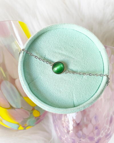 Mini Moon Bracelet Green