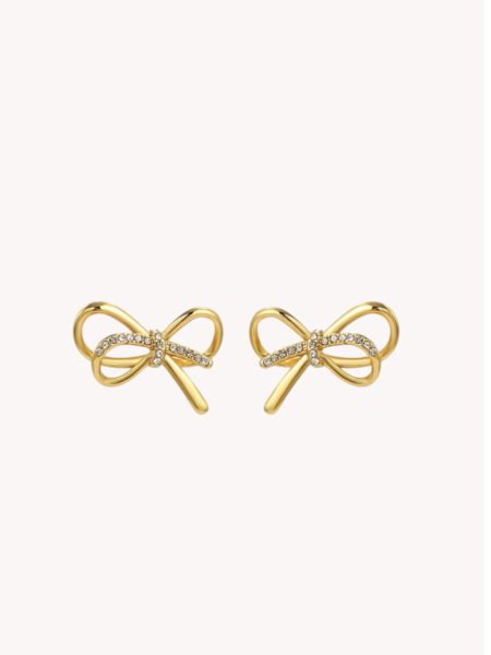 Bow Shiny Earring