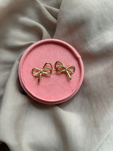 Bow Shiny Earring