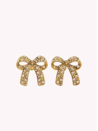 Bow Glitter Earring