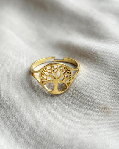 Tree of Life Coin Ring
